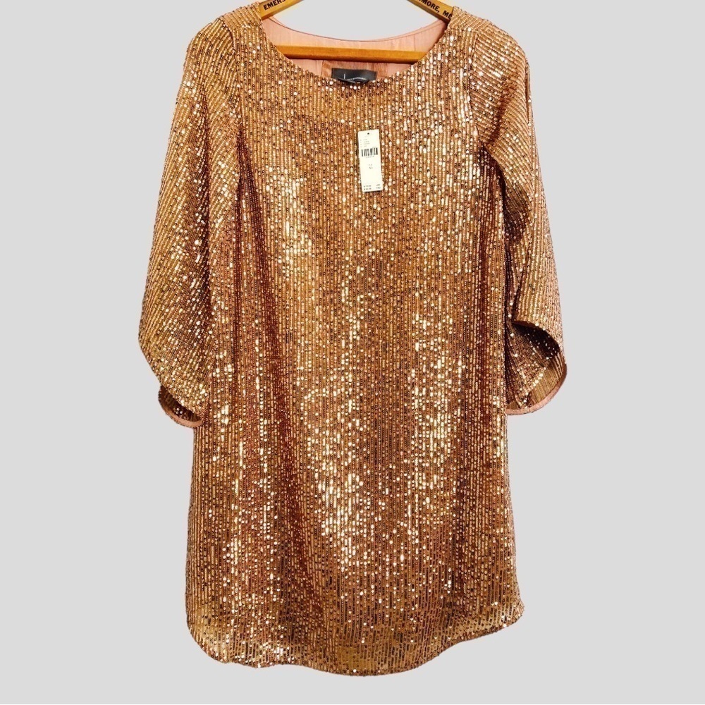 NWT Anthropologie Metallic Sequin Tunic Dress Women’s XS Y2K Starling Whimsigoth - Picture 3 of 14
